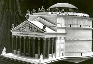19th century model of the Pantheon
